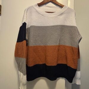 Color Block Knit Sweaters